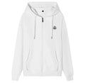 Moncler Zip-Up Hoodie – White