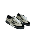 Fendi Match Low-Top Sneakers – Beige/Black