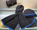 Louis Vuitton Monogram Beanie & Scarf Set – Black/Grey/Blue