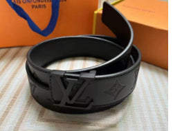 Louis Vuitton Belt – Black Embossed Monogram