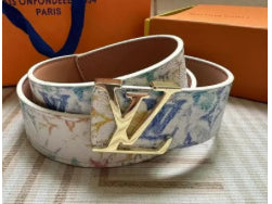 Louis Vuitton Reversible Belt – Multicolor Monogram / Gold
