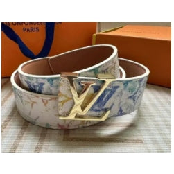 Louis Vuitton Reversible Belt – Multicolor Monogram / Gold