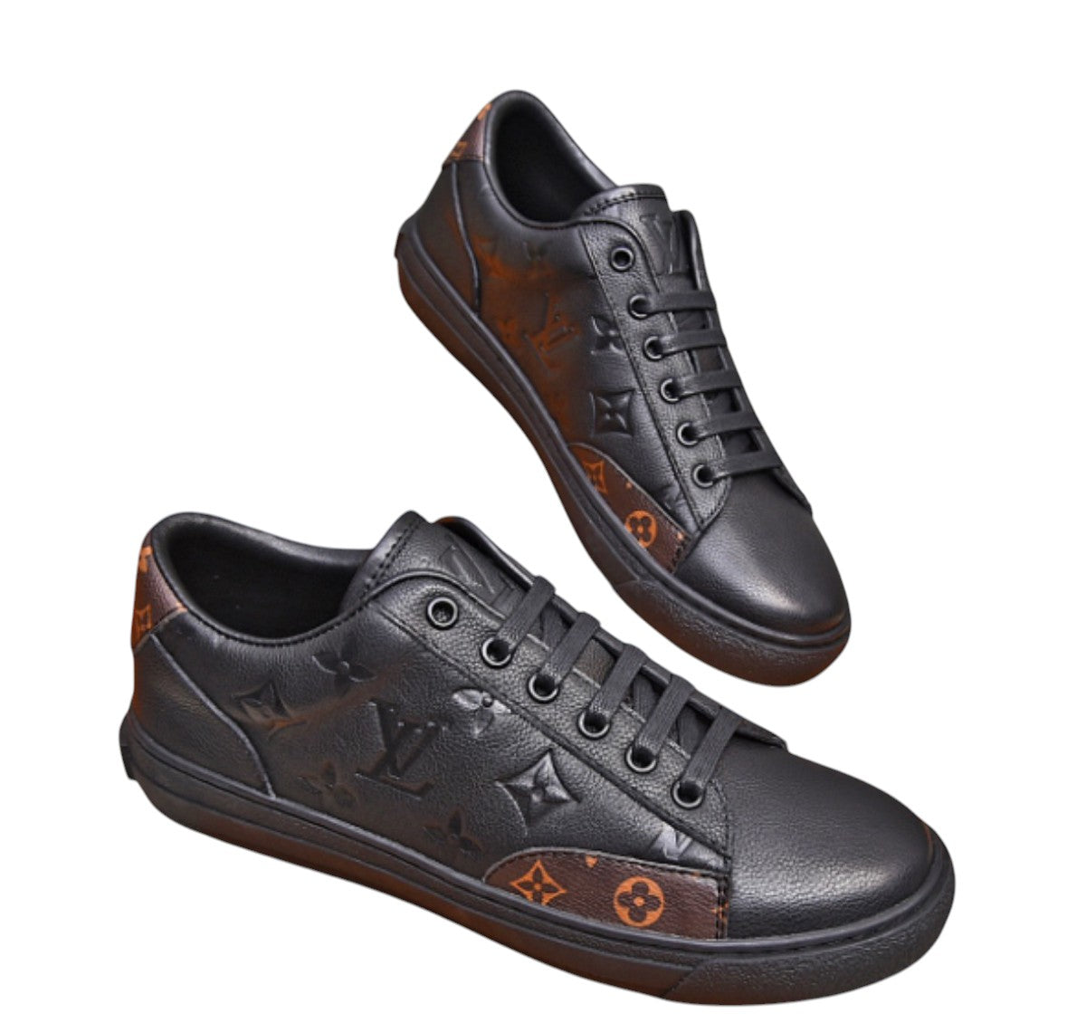 Louis Vuitton Low-Top Sneaker – Black/Brown Monogram