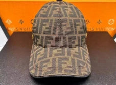 Fendi FF Monogram Cap – Brown