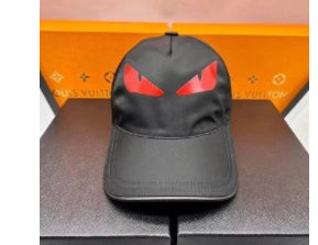 Fendi Bag Bugs Cap – Black/Red