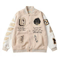OFF WHITE Varsity Jacket – Cream/White
