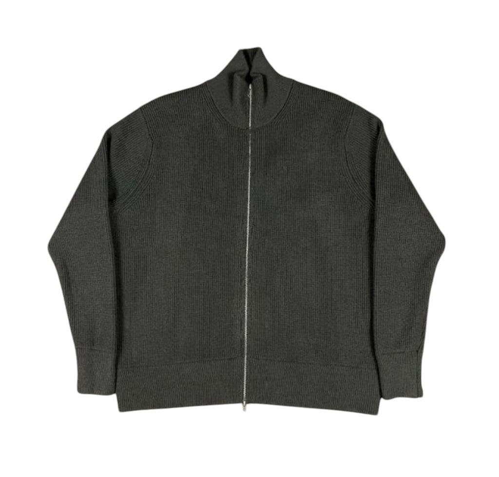Maison Margiela 4-Stitch Zip-Up Knit – Grey