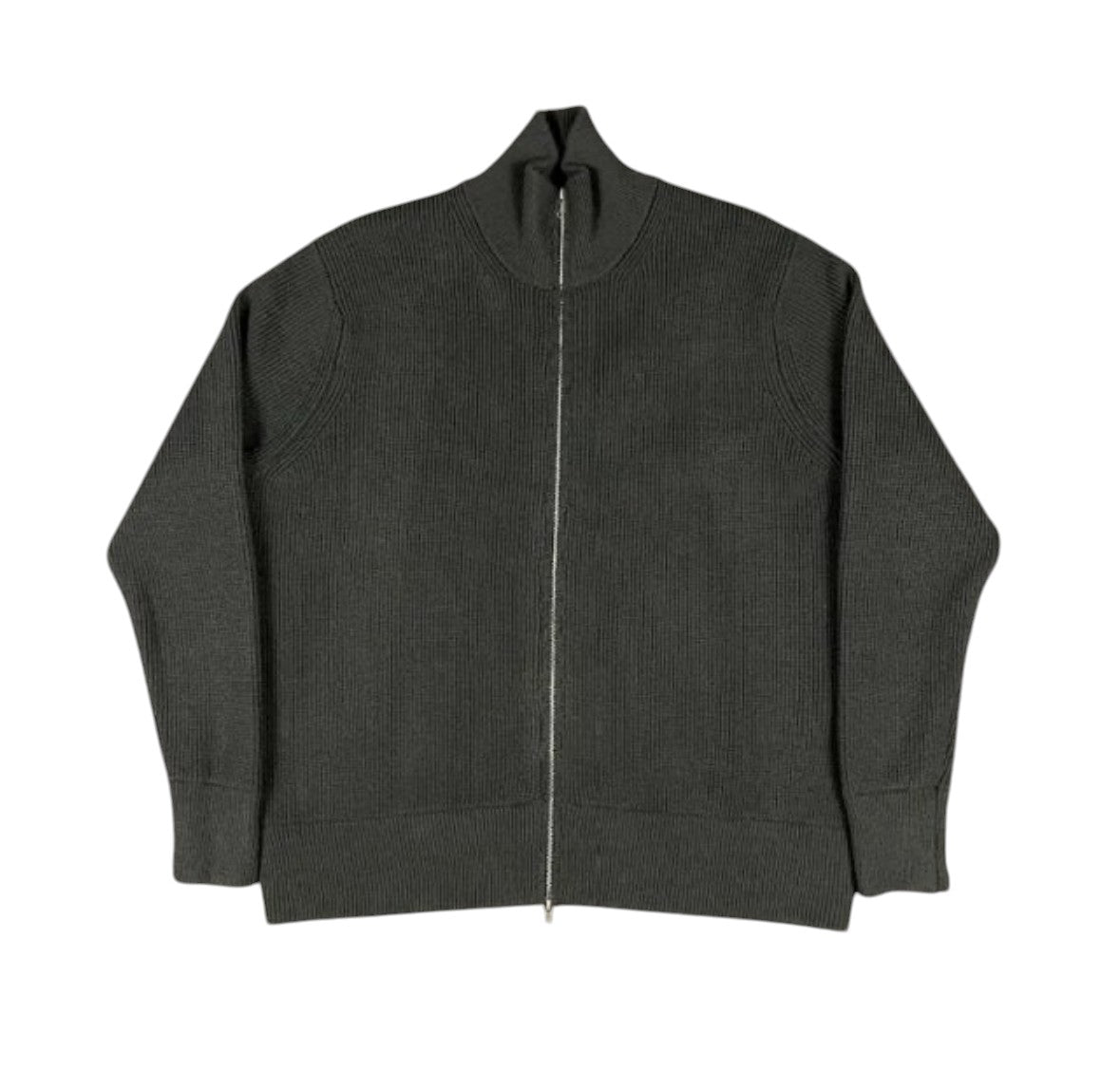 Maison Margiela 4-Stitch Zip-Up Knit – Grey