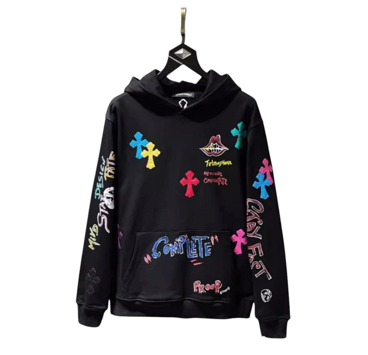 Chrome Hearts Cross Hoodie – Black