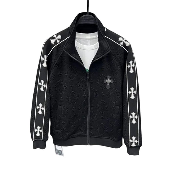 Giacca sportiva con croce Chrome Hearts – nera
