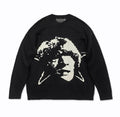 Enfants Riches Déprimés Portrait Knit Sweater – Black/White