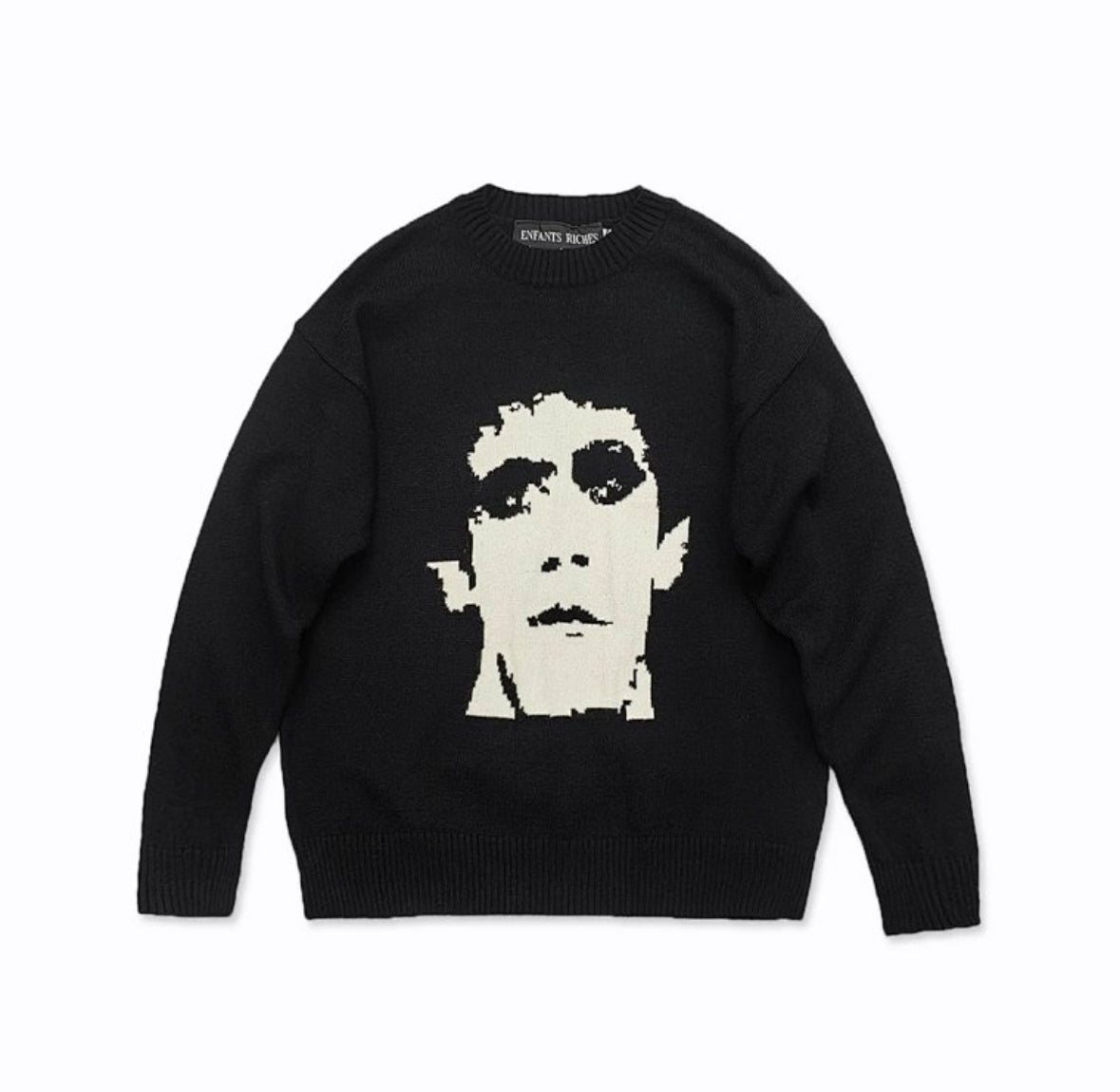 Enfants Riches Déprimés Portrait Knit Sweater – Black
