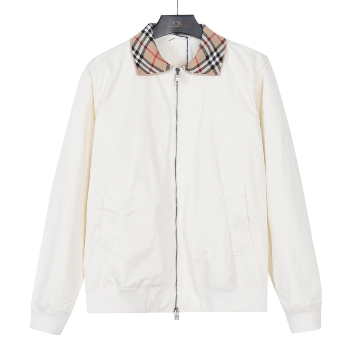 Burberry Check Collar Harrington Jacket