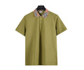Burberry Check Collar Polo Shirt – Olive