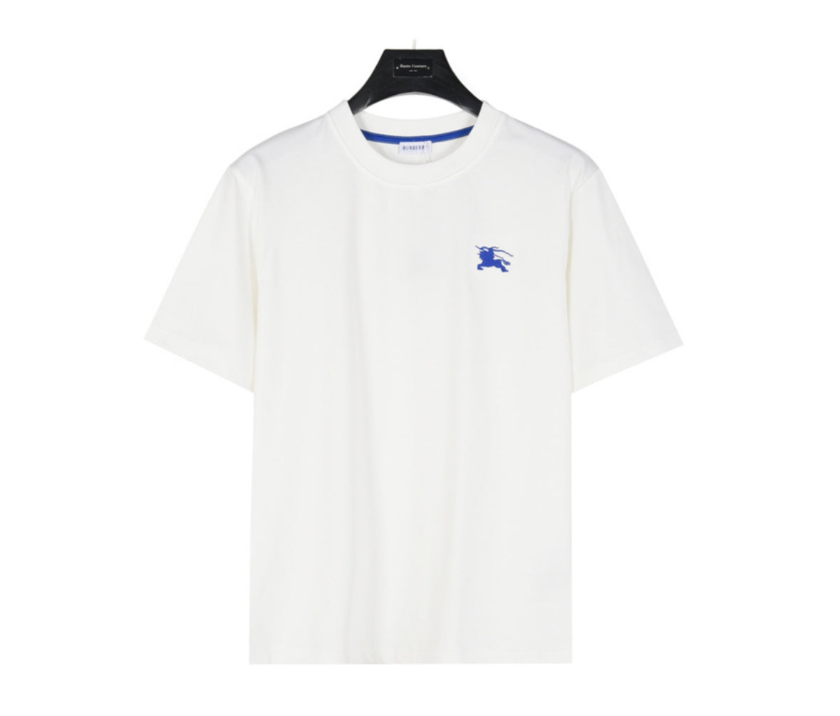 Burberry Equestrian Knight T-Shirt – White/Blue