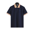 Burberry Contrast Collar Polo Shirt – Navy