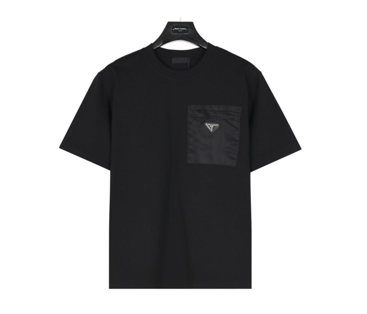 Prada Black Nylon Pocket T-Shirt