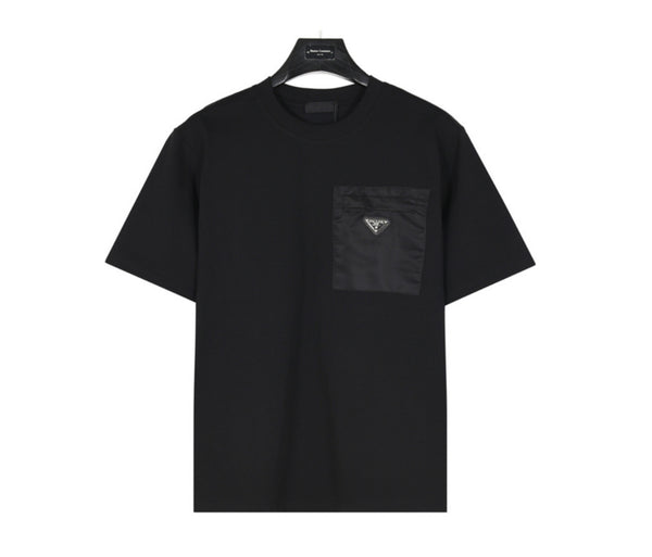 Prada Black Nylon Pocket T-Shirt