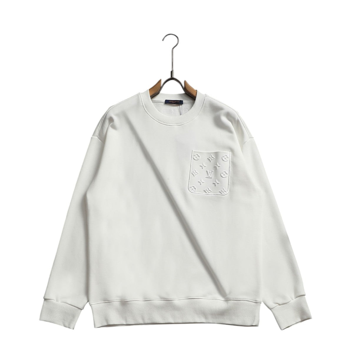 Louis Vuitton White Monogram Pocket Sweatshirt
