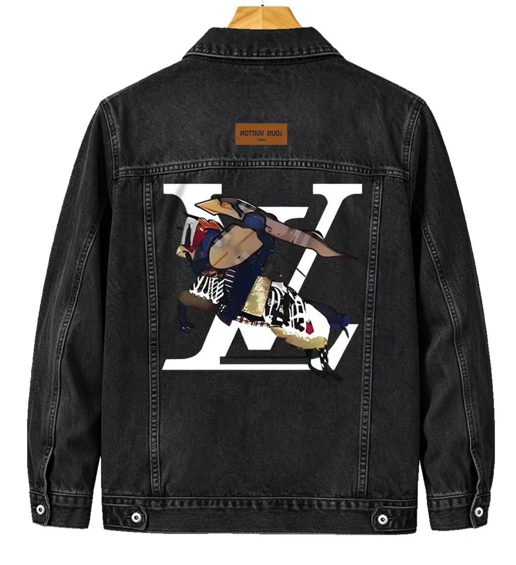 Louis Vuitton Black Graphic Denim Jacket