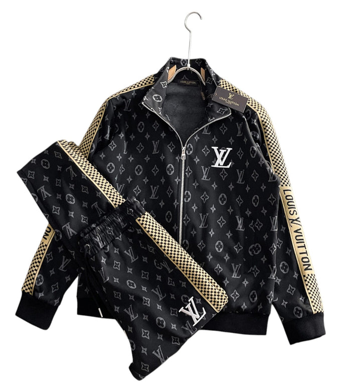 Tuta Louis Vuitton Monogram nera