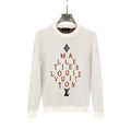 Louis Vuitton White “Malletier” Graphic Sweater