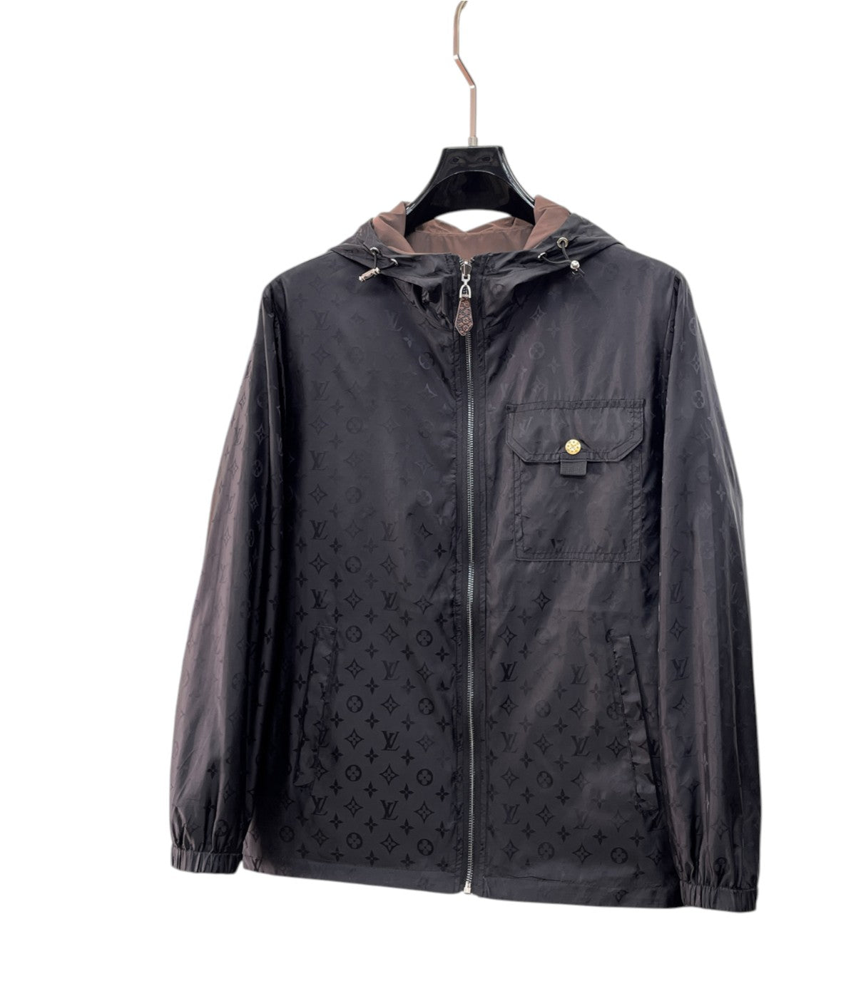 Louis Vuitton Black Monogram Hooded Jacket