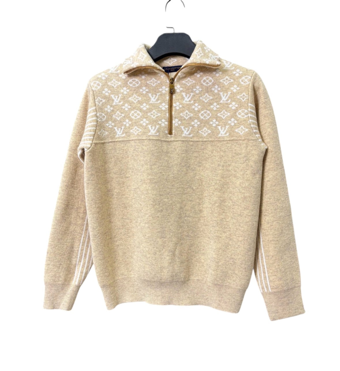 Louis Vuitton Half-Zip Monogram Jacquard Jumper