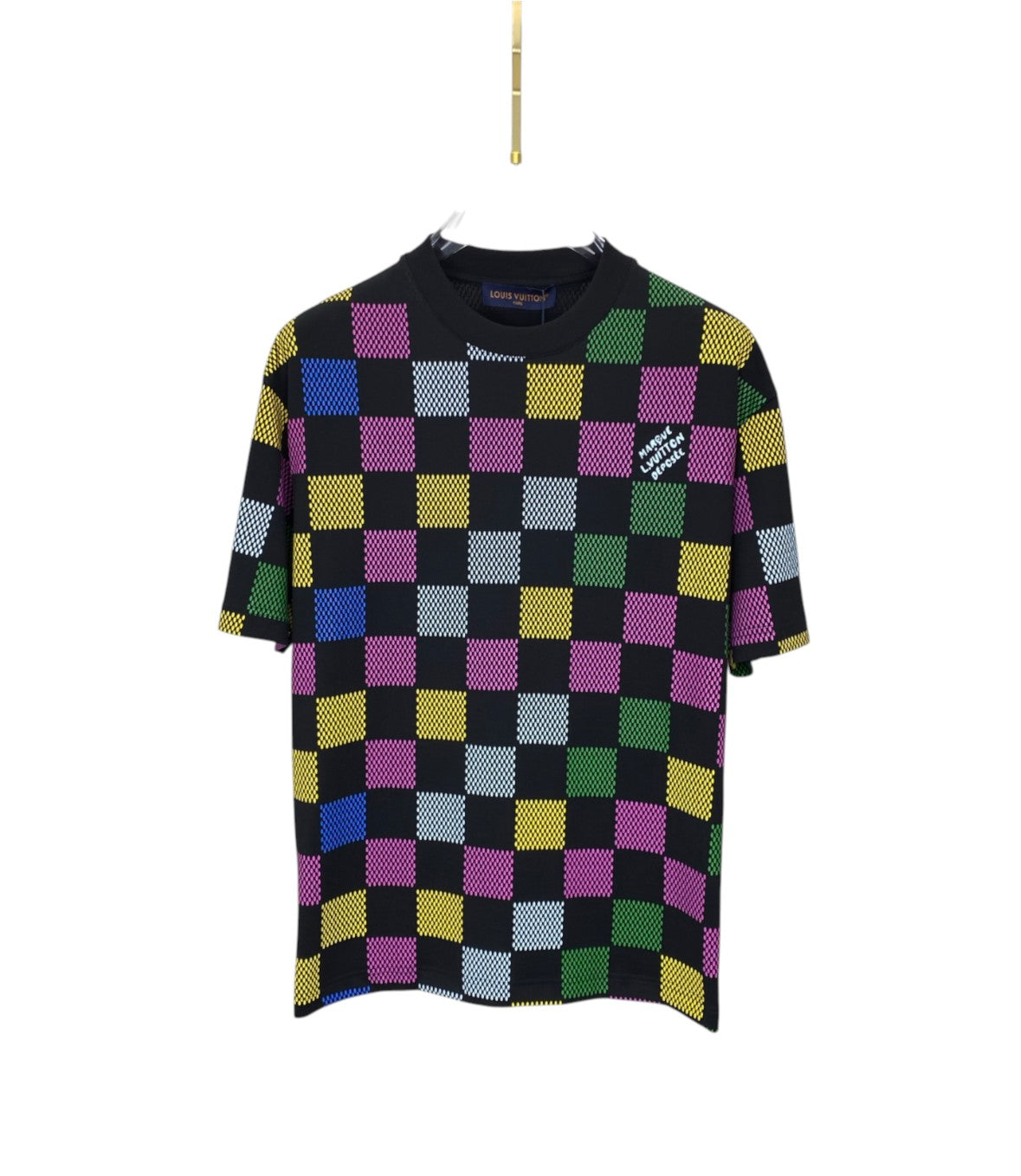 Louis Vuitton Multicolour Damier Knit T-Shirt