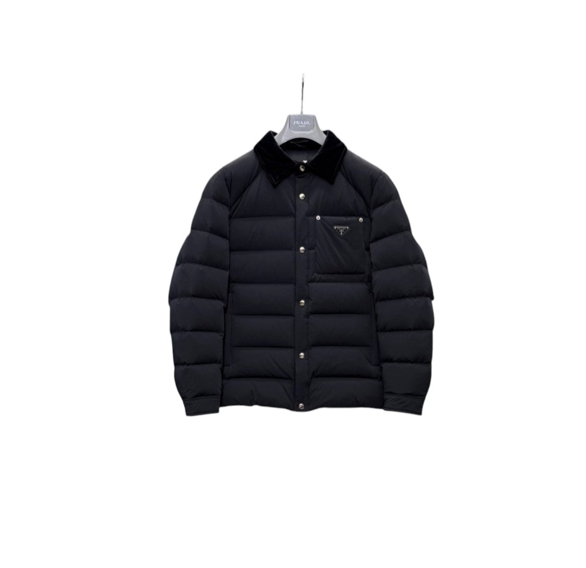 Prada Corduroy Collar Down Jacket