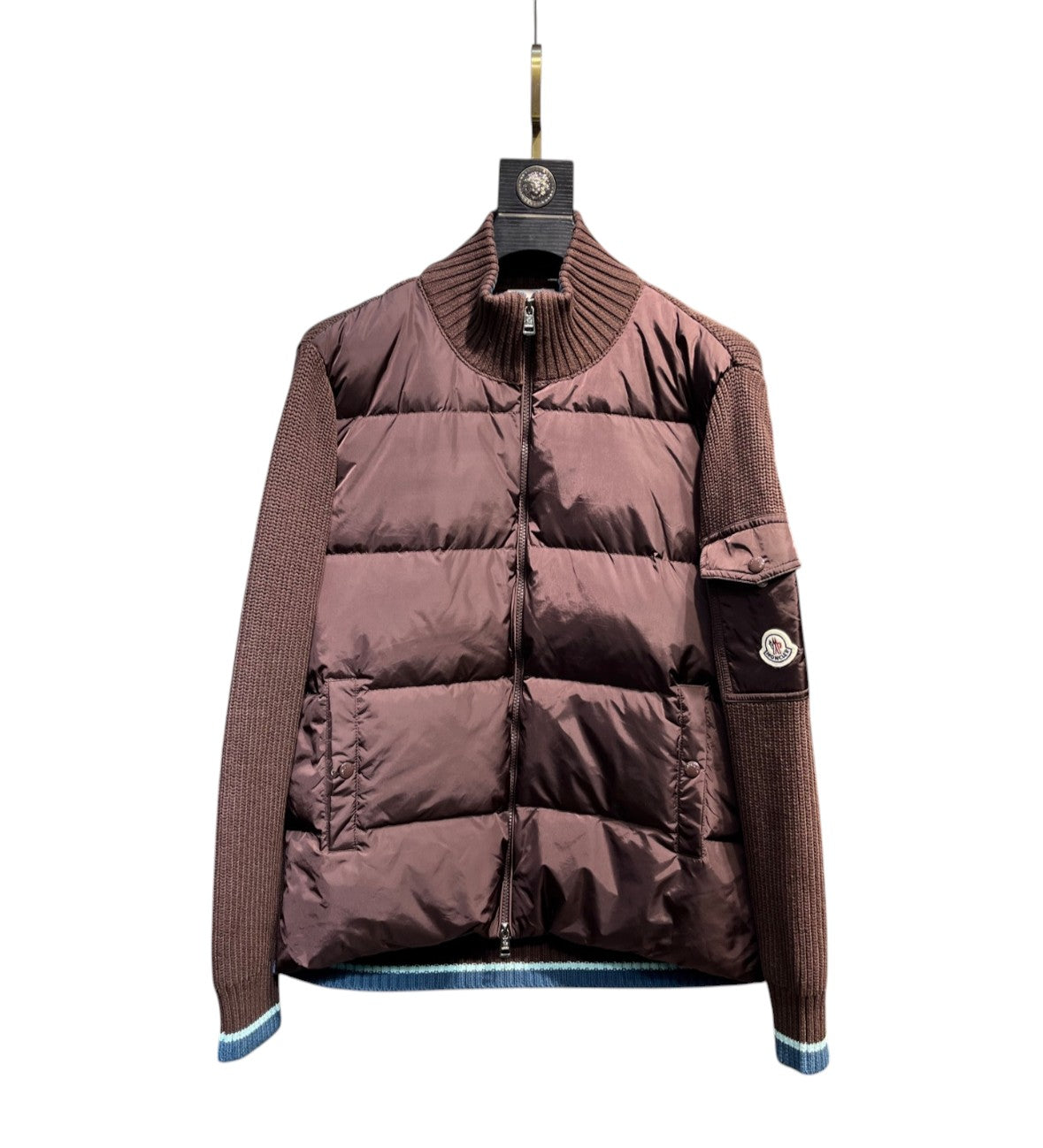 Moncler Grenoble Padded Knit Jacket – Brown