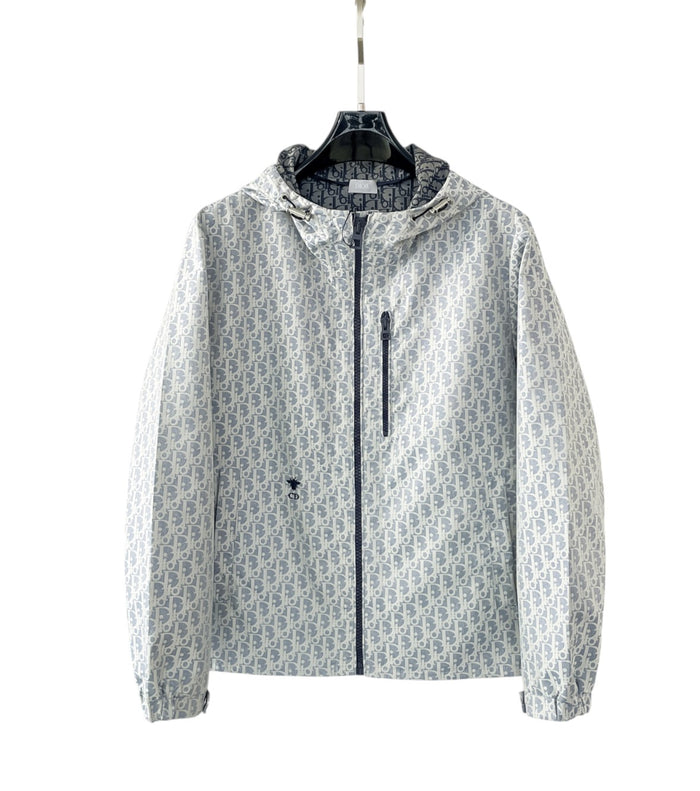 Veste à capuche Dior Oblique – Grise
