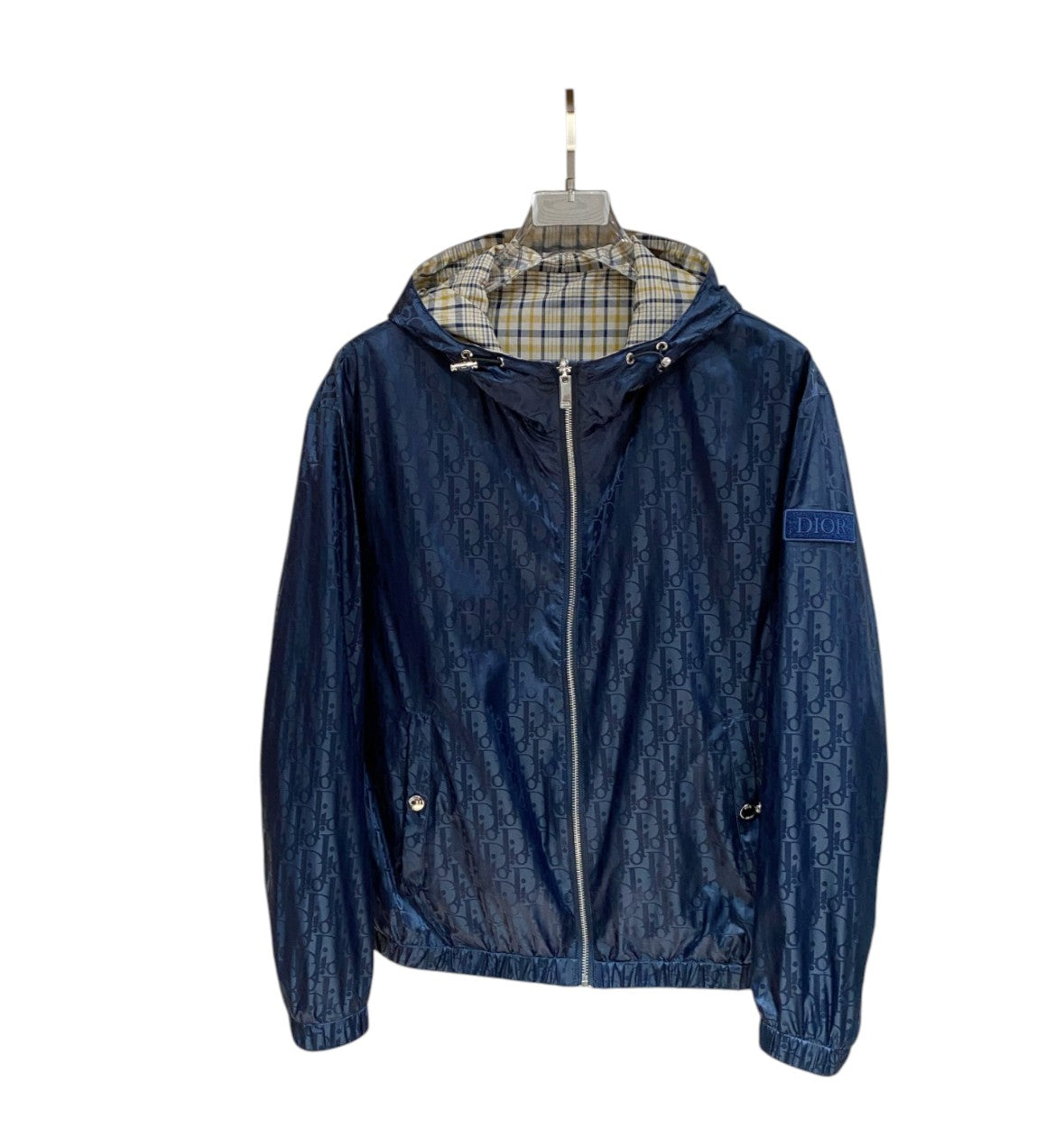 Dior Oblique Hooded Windbreaker – Navy