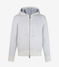 Dior Oblique Zip-Up Hoodie – White
