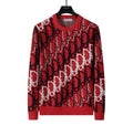 Dior Oblique Knit Sweater – Red