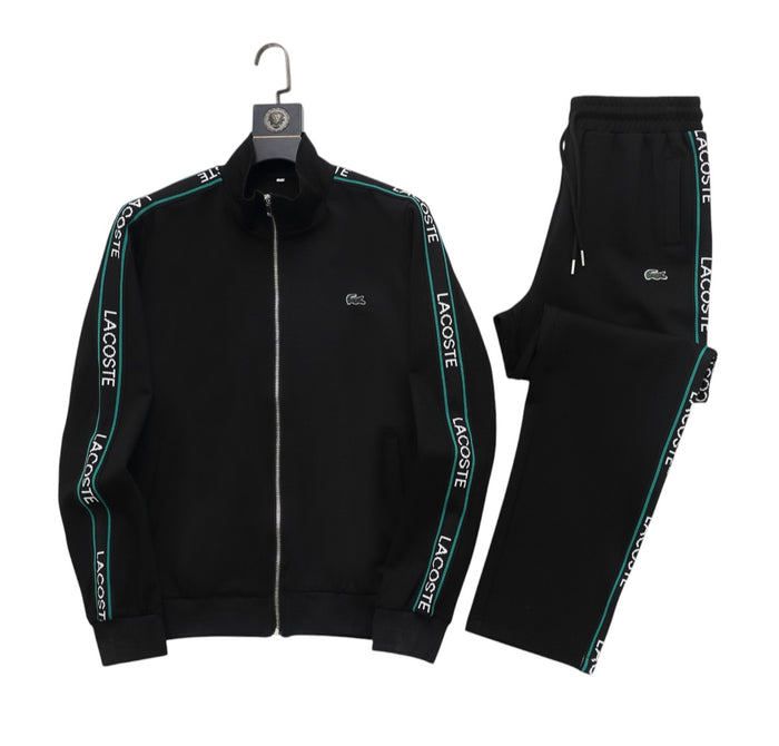 Ensemble veste de survêtement et short Lacoste noir
