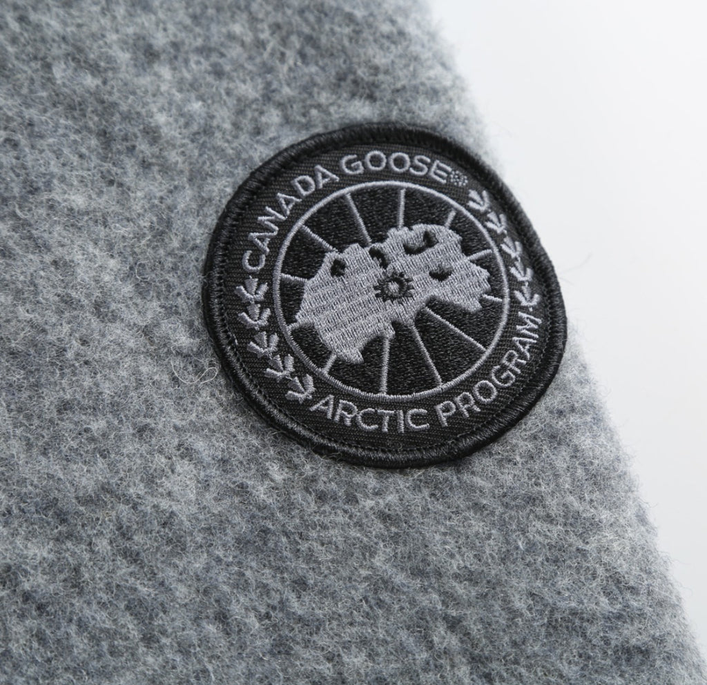 Canada Goose Grey Wool Zip-Up Jacket