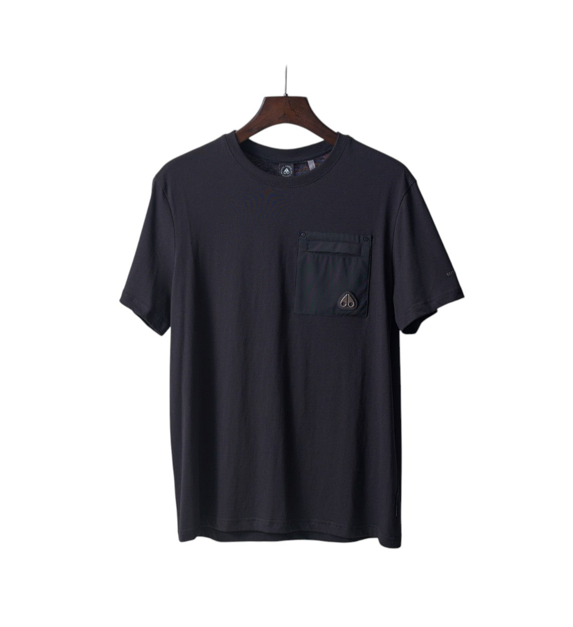 Moose Knuckles Black Pocket T-Shirt