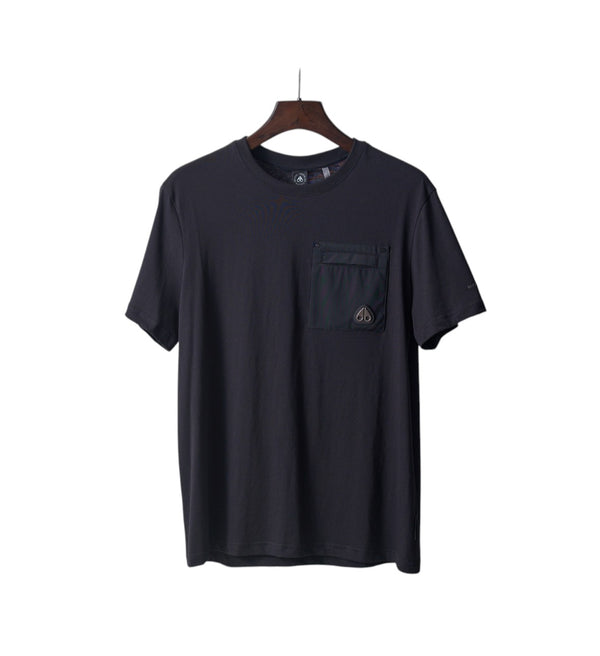 Moose Knuckles Black Pocket T-Shirt