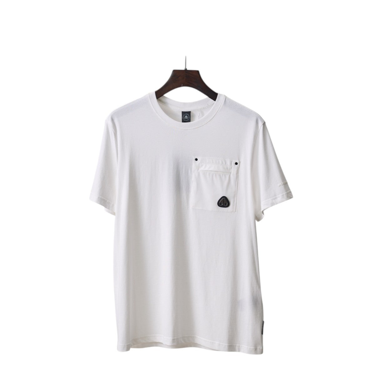 Moose Knuckles White Pocket T-Shirt