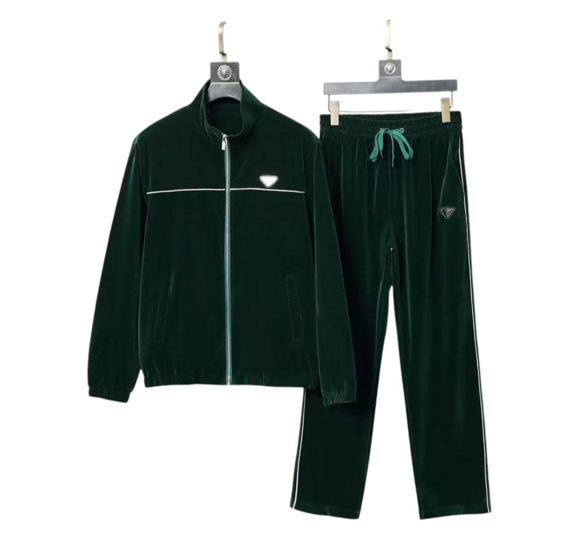 Prada Velvet Green Tracksuit