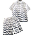 Amiri Wave Logo T-Shirt & Shorts Set