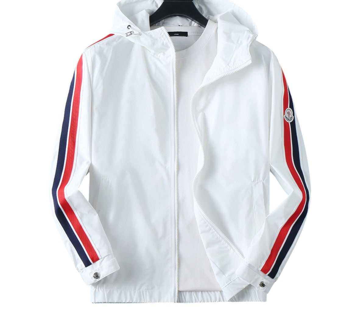 Moncler White Stripe Jacket