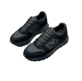 Prada Nylon and Suede Sneakers – Black