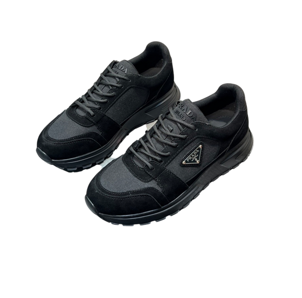 Sneakers Prada in nylon e suede – Nero