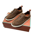 Loro Piana Summer Walk Sneakers – Suede Dark Brown