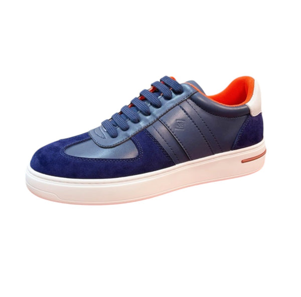 Sneaker Bouncing Loro Piana – blu navy/arancione