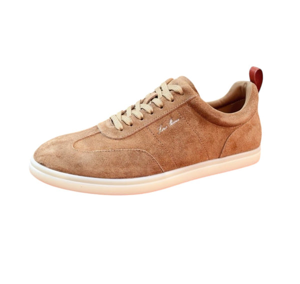 Sneakers Summer Walk Loro Piana – in camoscio marrone