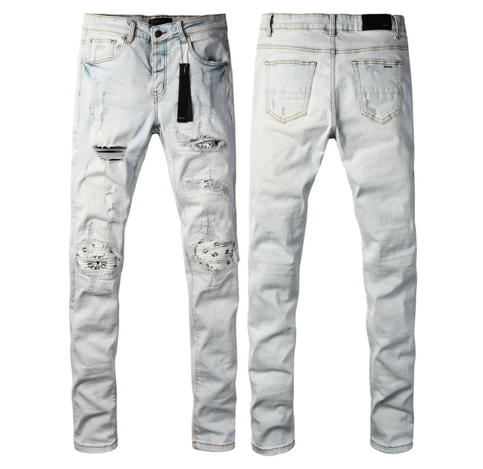 Jean Amiri MX1 usé – Blanc