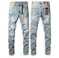 Ksubi Light Blue Paint Splatter Jeans